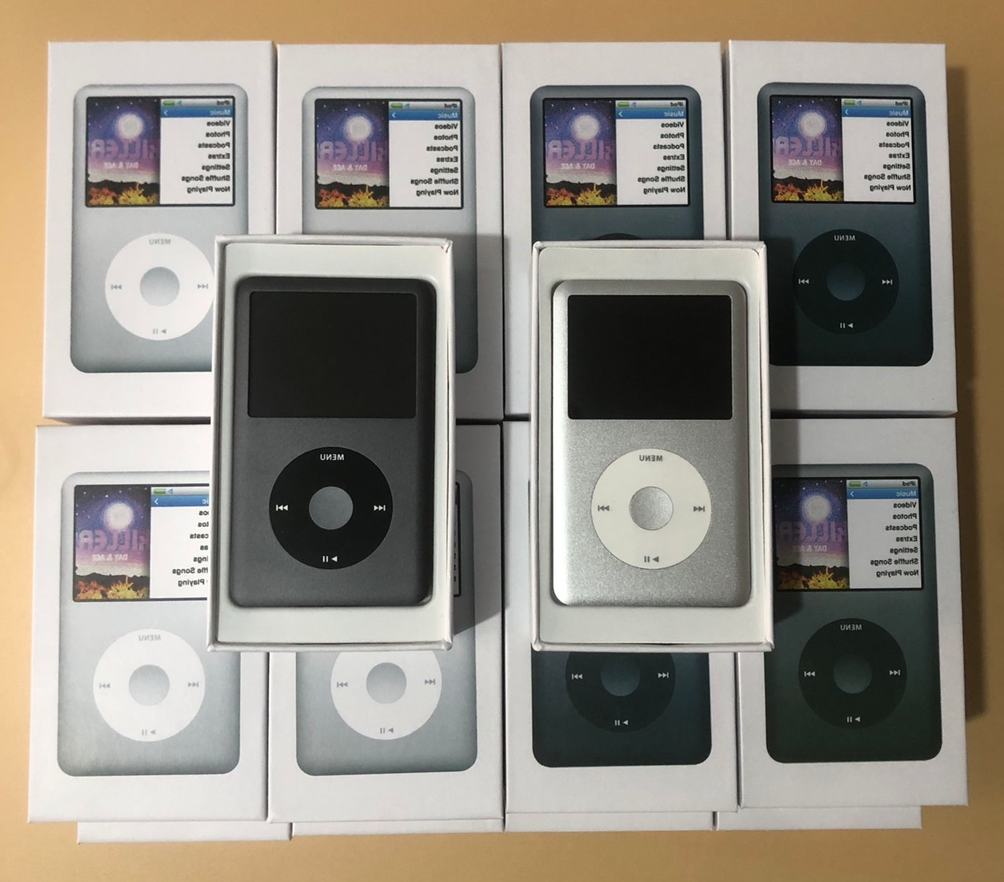 iPod classic 第7世代 HDD160GBからSD256GBにグレー iPod classic 第7