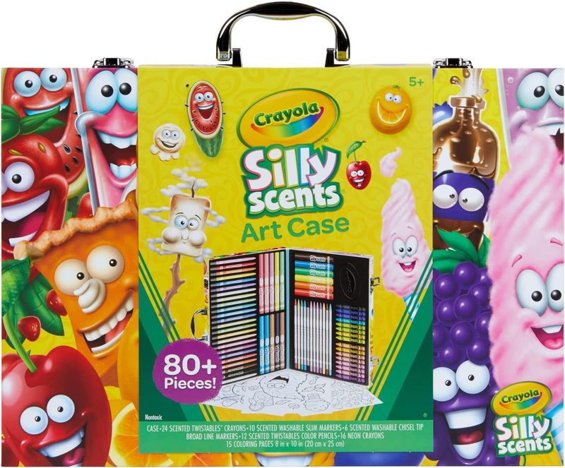 Unleash Creativity with Crayola Silly Scents Art Case (80Pcs