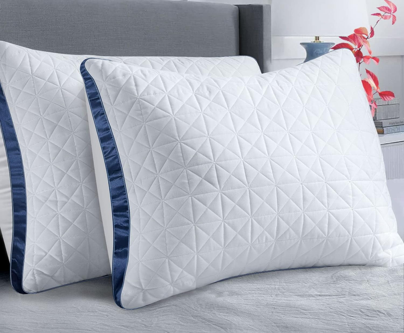 Set Of 2 - Cooling Hotel Luxury Bed Pillows For Sleeping 2 Pac