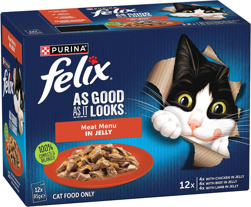 as Good as It Looks Adult Wet Cat Food Meat Menus in Jelly 60X85G