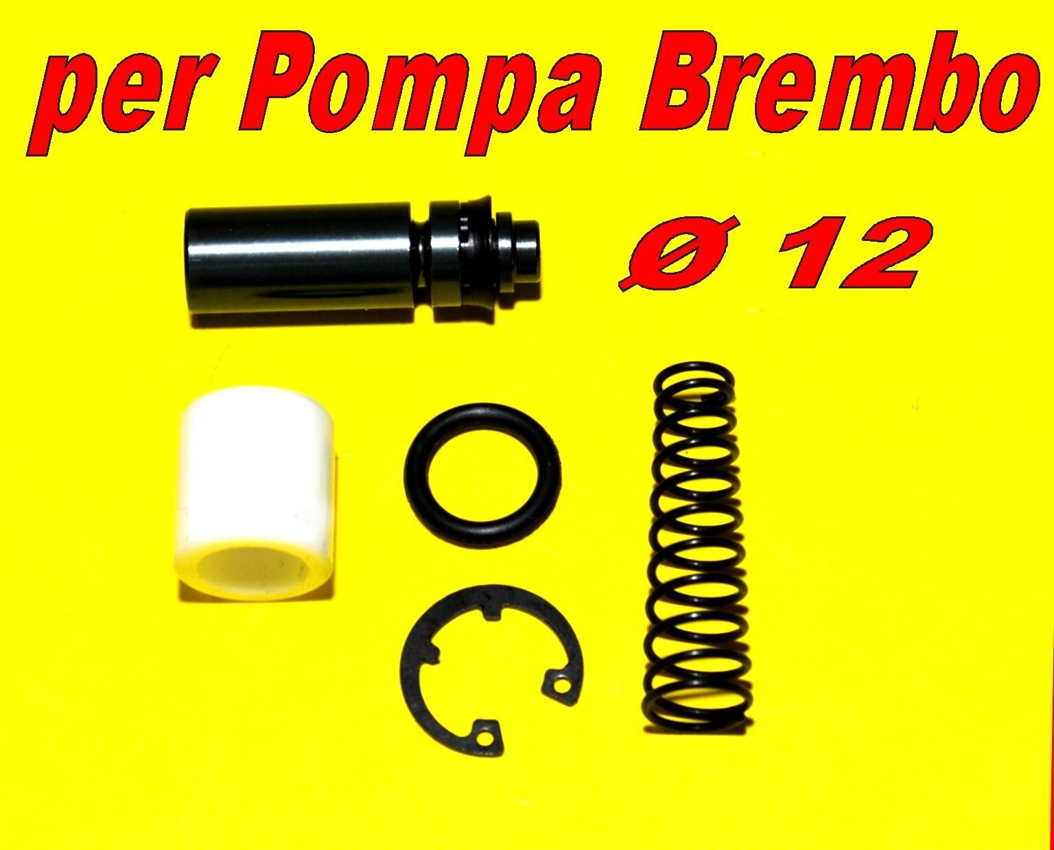 KIT REVISIONE PISTONCINO BREMBO POMPA FRENO FRIZIONE  Ø 12 x 39  061077