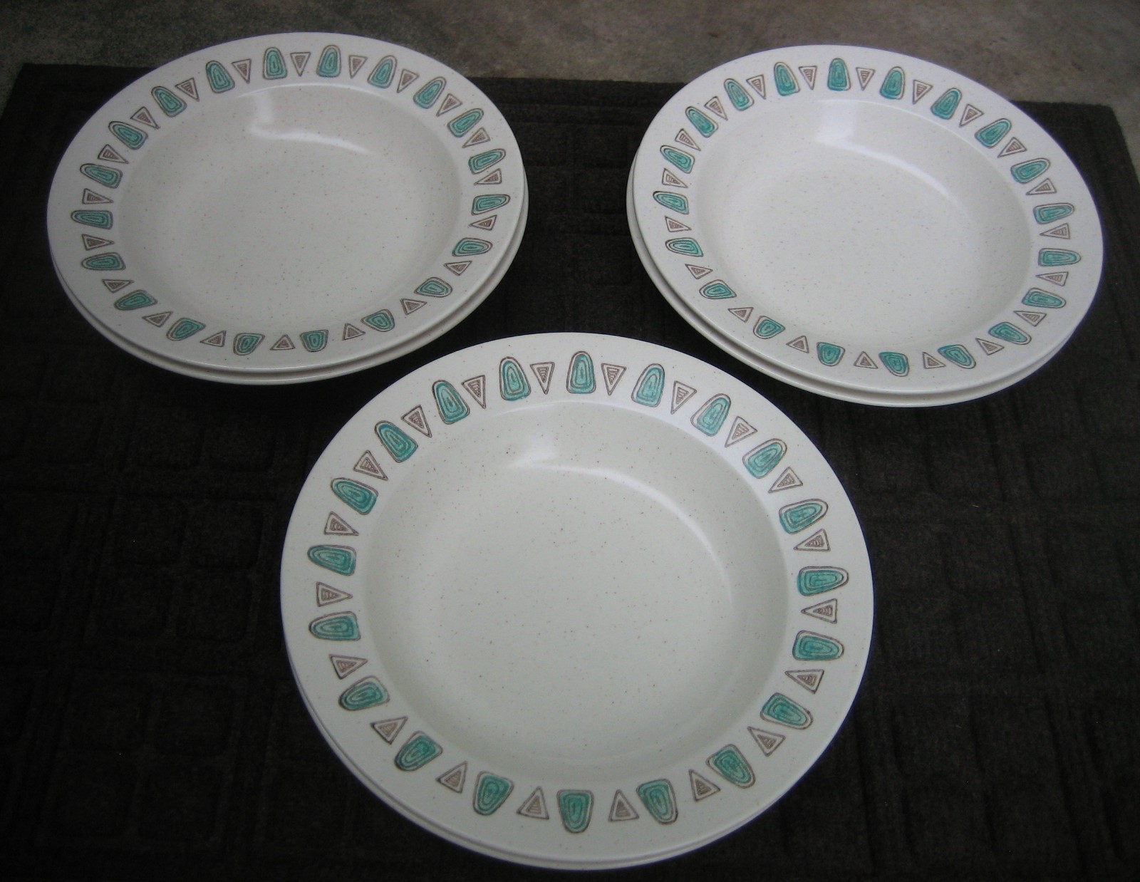 Vintage Metlox POPPYTRAIL California NAVAJO Set of (6) 8-3/8