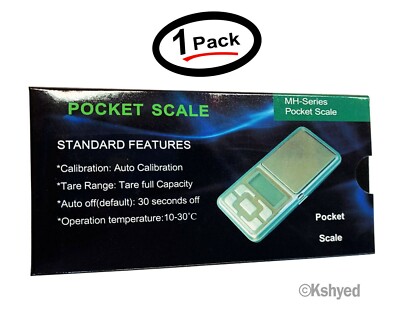 Pocket Scale Standard Features, Model: MH-200, MH-Series Stainless Steel - New