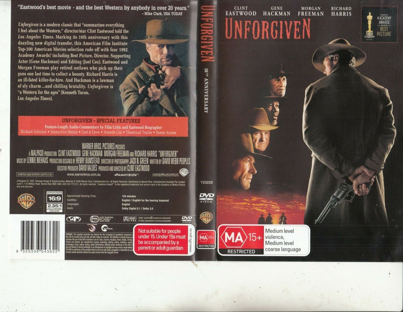 Unforgiven-1992-Clint Eastwood-Movie-DVD | eBay