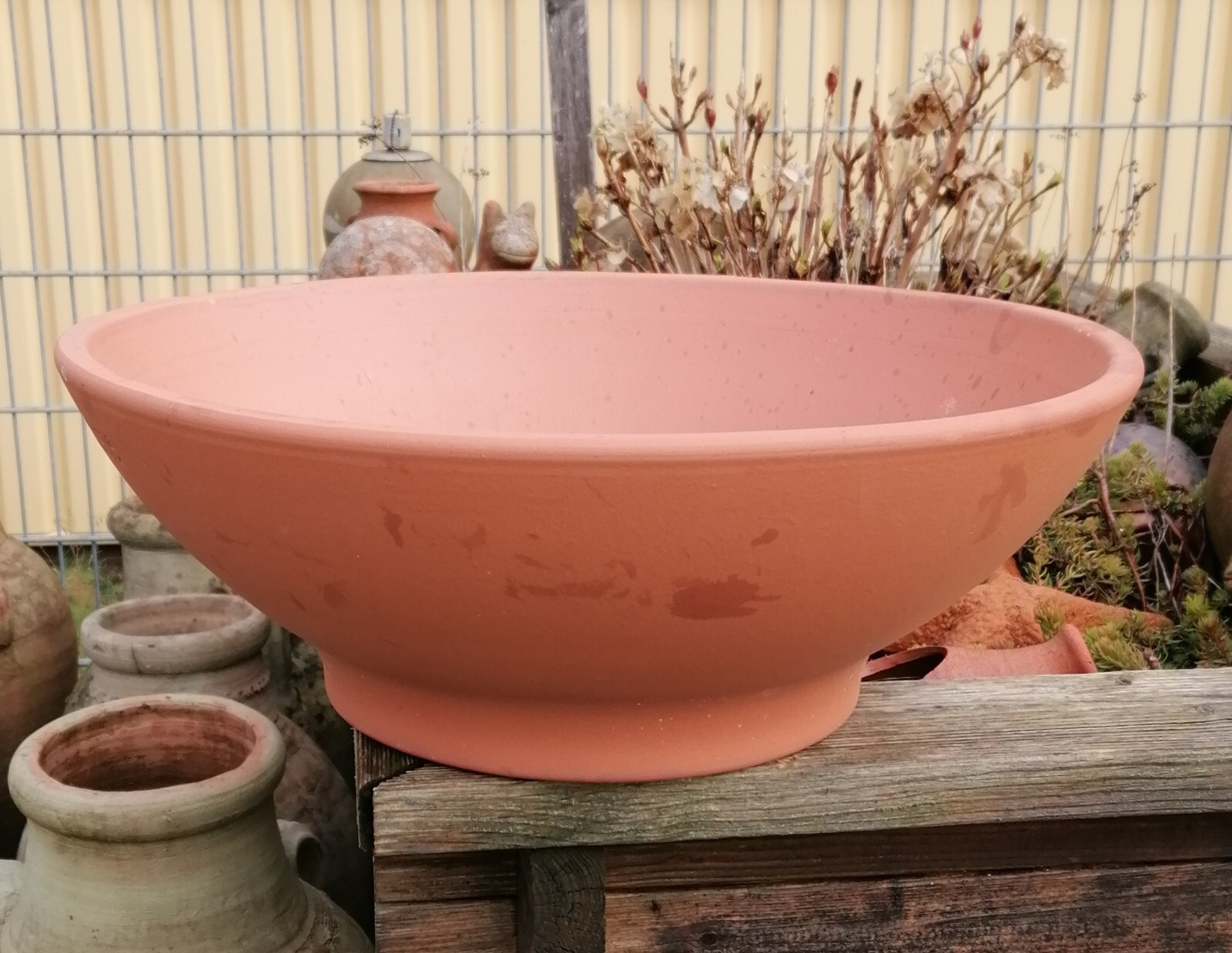 2er Set Pflanzschalen Aus Terracotta – ø 22 Cm & ø 30 Cm, Handgefertigt, Mit Abflussloch – Für Garten, Terrasse & Balkon