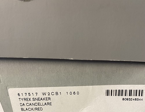 Pre-owned Balenciaga Tyrex Da Cancellare Red/black Shoes Womens Size Eu 37/ Us 6.5 W