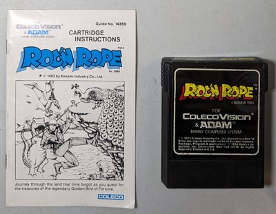 Roc'n Rope ColecoVision Cart & Manual