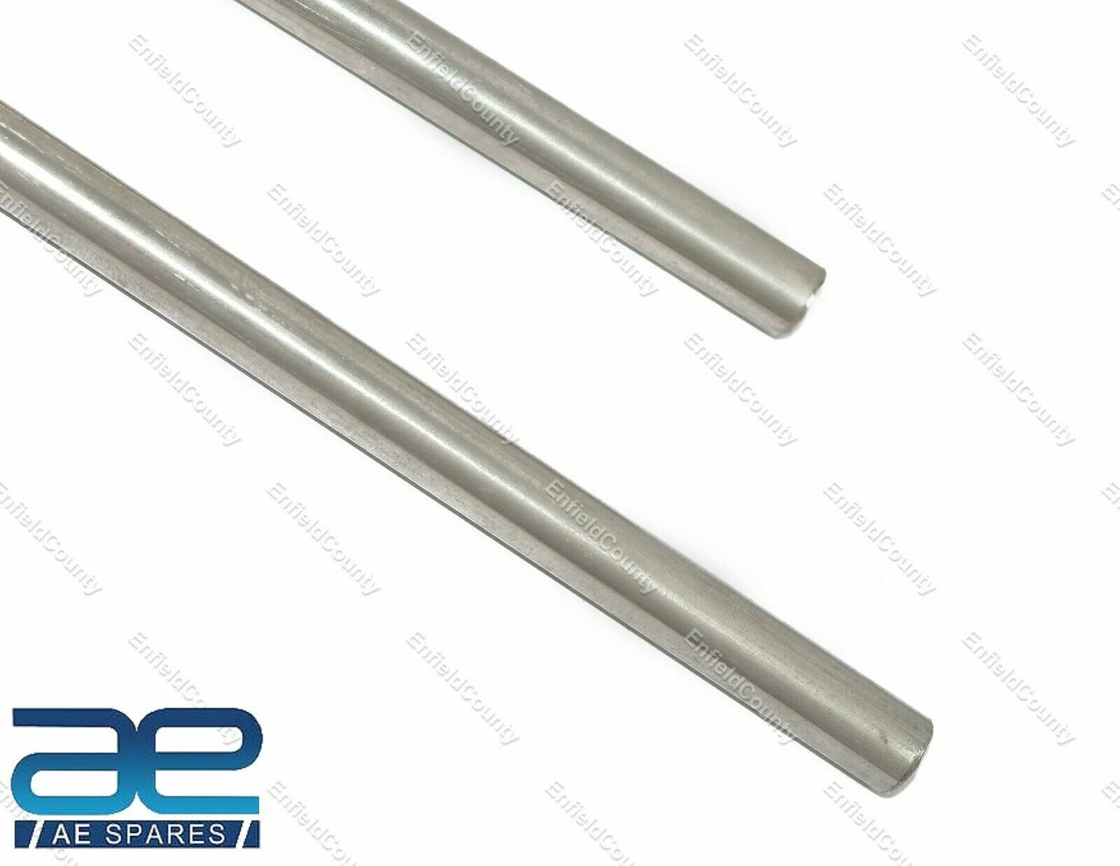 Universal Mod Mirror Stem Head Set Stainless Steel 17" Inch Vespa & Lambretta