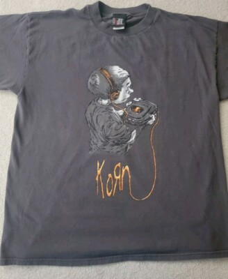 90s ビンテージ KORN Tシャツ Giantタグ XL 黒 90s ビンテージ KORN Tシャツ Giantタグ グレー XL 90s