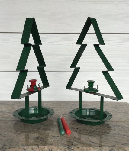 Metal Christmas Tree Candle Holder, Silhouette Christmas Tree, 12.5T X 8.25”W