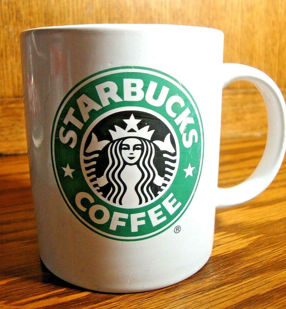 2008 Ceramic Starbucks Mug 11.5oz White w/Green Logo 2008 Ceramic Starbucks Mug 11.5oz White w/Green Logo
