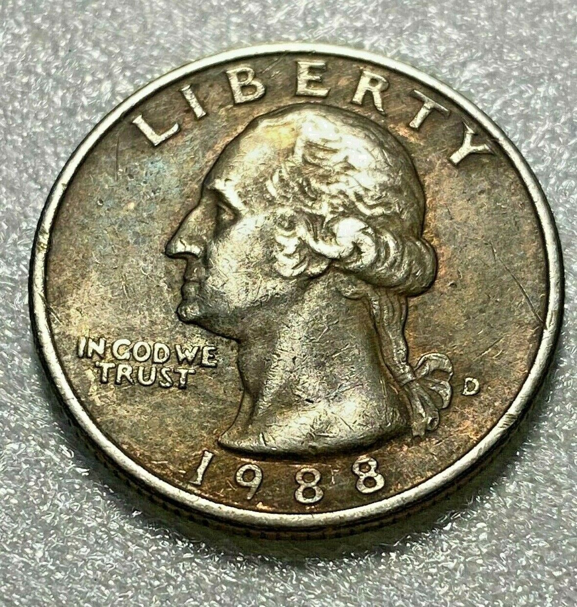 1988 “D” - Washington Quarter Clad Error - Improperly 1988 “D” - Washington Quarter Clad Error - Improperly