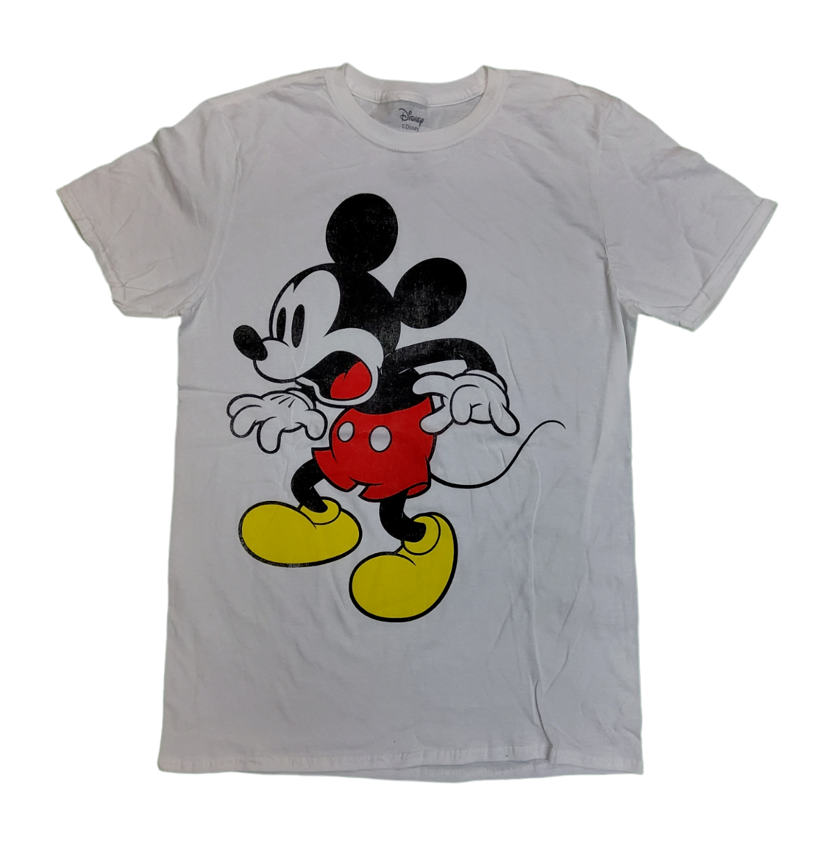 Disney Mickey Mouse Adult Men's White Short Sleeve T-Shirt