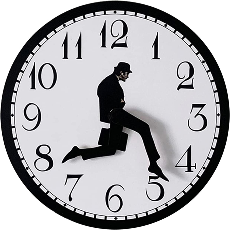 Silly Walk Wall Clock Inspired Home Decor Gift Wall Art Python Inspired Silly