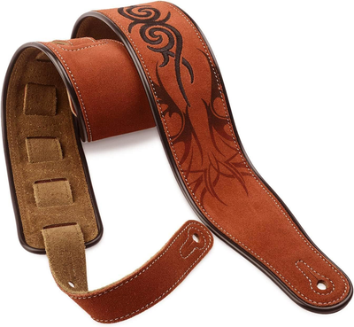 , 2.8 Inches Width Suede Guitar Strap For Bass, And
