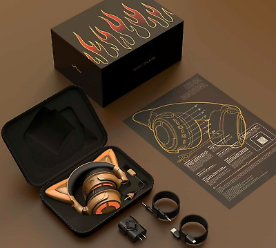 YOWU RGB Headset Cat Ear Selkirk 4- Limited DJ Edition Mariana Bo Gold NEW