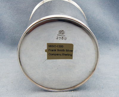 Rare Vintage Sterling Silver Mint Julep Cup by FRANK SMITH SILVER, No Monograms