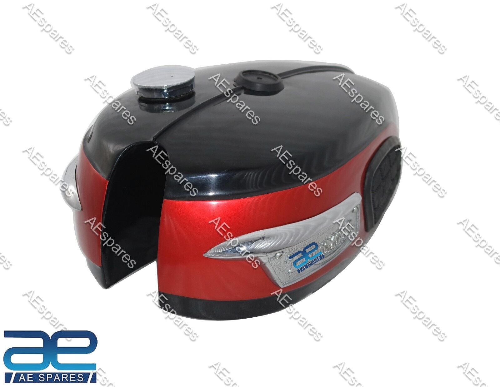 For Triumph Trophy TR25W Black & Red Fuel Gas Tank With Badge 2501969-71 