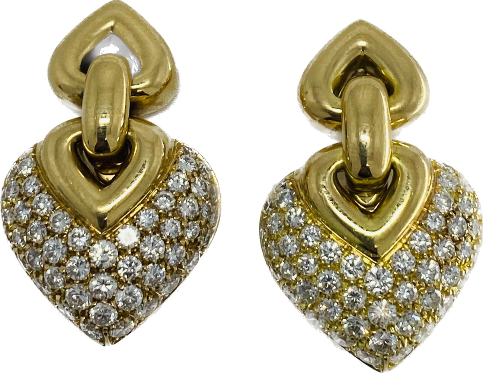 Bvlgari Doppio Cuore Diamond Earrings | eBay