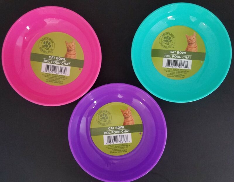 Cat Kitten Non-Slip Bowls Food Water 5" X 1.5" S21 Select: Color
