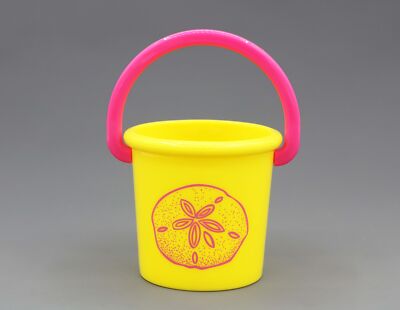 American Girl Beach Fun Set SAND PAIL a yellow water BUCKET fit 18'' doll  pail