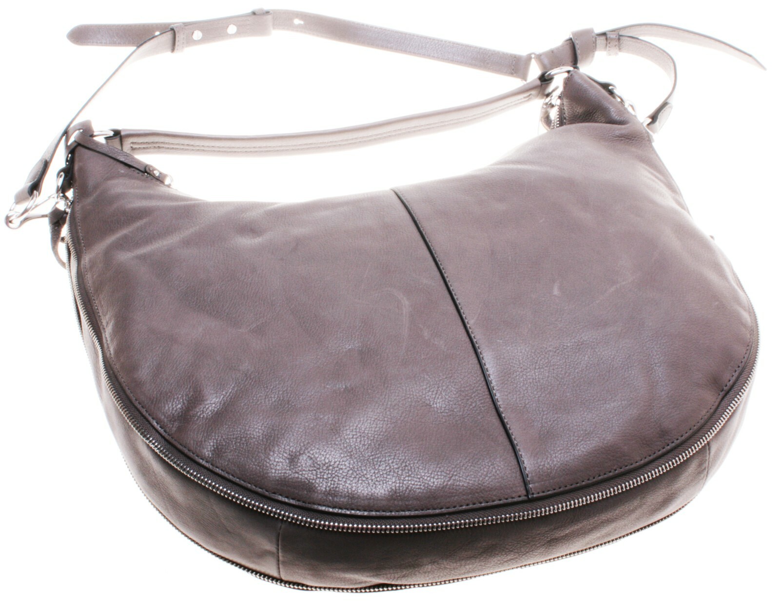 Vince Camuto Women's Felax Hobo Greystone Leather Handbag; Grey (Large)