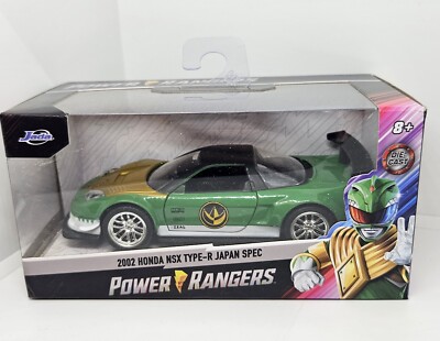 Jada Green Power Rangers 2002 Honda NSX Type-R Japan Spec Diecast Scale 1:32