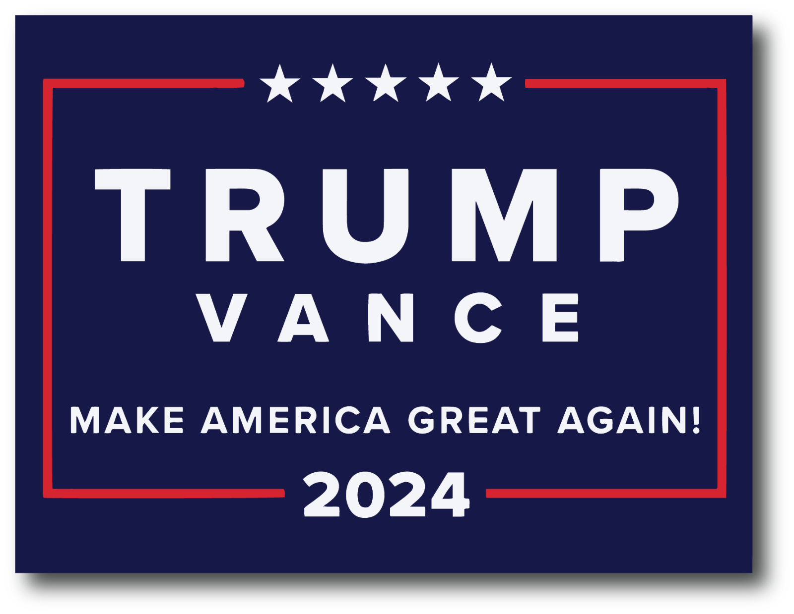 Trump Vance 2024 Flagge – 90x152 Cm, Polyester, Wetterfest, Mit Aufdruck „Make America Great Again“, Für Drinnen & Draußen