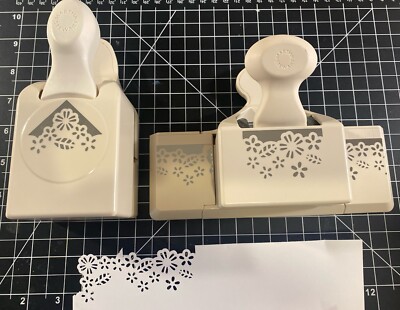 Martha Stewart Paper Punch Scattered Flowers & Leaves Punch Around The Page Lot