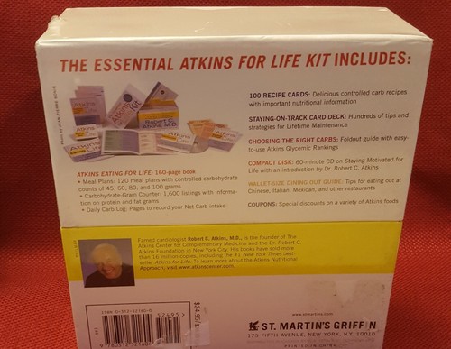 The Essential Atkins for Life Kit :Tools, Tips, and Techniques, New in Box