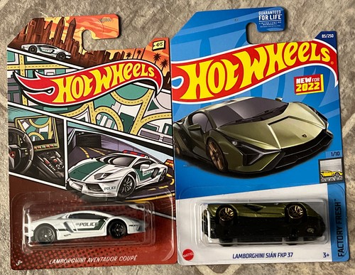(2) Lamborghini Aventador Coupe Police & Sian Fkp 37 New For 2022
