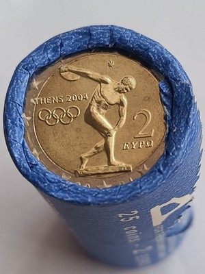 2 euros, 1a moneda conmemorativa de Grecia, año 2004.  Juegos Olímpicos  25x2€