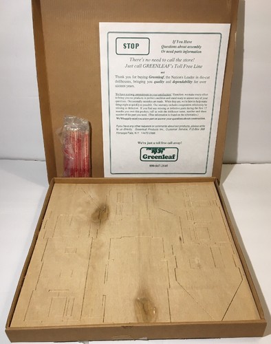 THE GREENLEAF VILLAGE SWEET SHOP LIBRARY KIT Doll House Wood Miniature Village