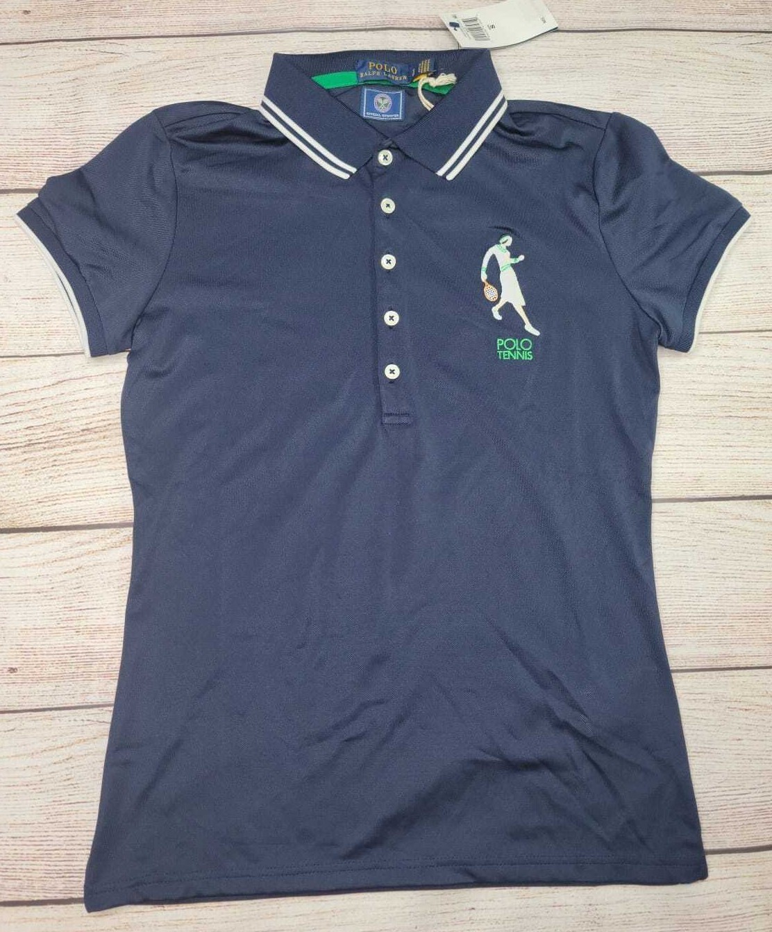 NWT Polo Ralph Lauren Womens TShirt Navy S Tennis Wimbledon