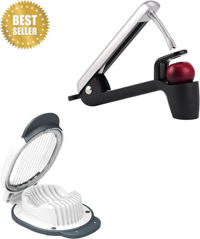 Replaceable Egg Slicer and Cherry Pitter Tool