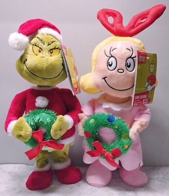 GEMMY Animated Musical Cindy Lou ''Trim Up The Tree'' & The Grinch ''Your Mean One''