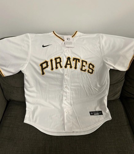 Nike Authentic Pittsburgh Pirates MLB Baseball White Jersey