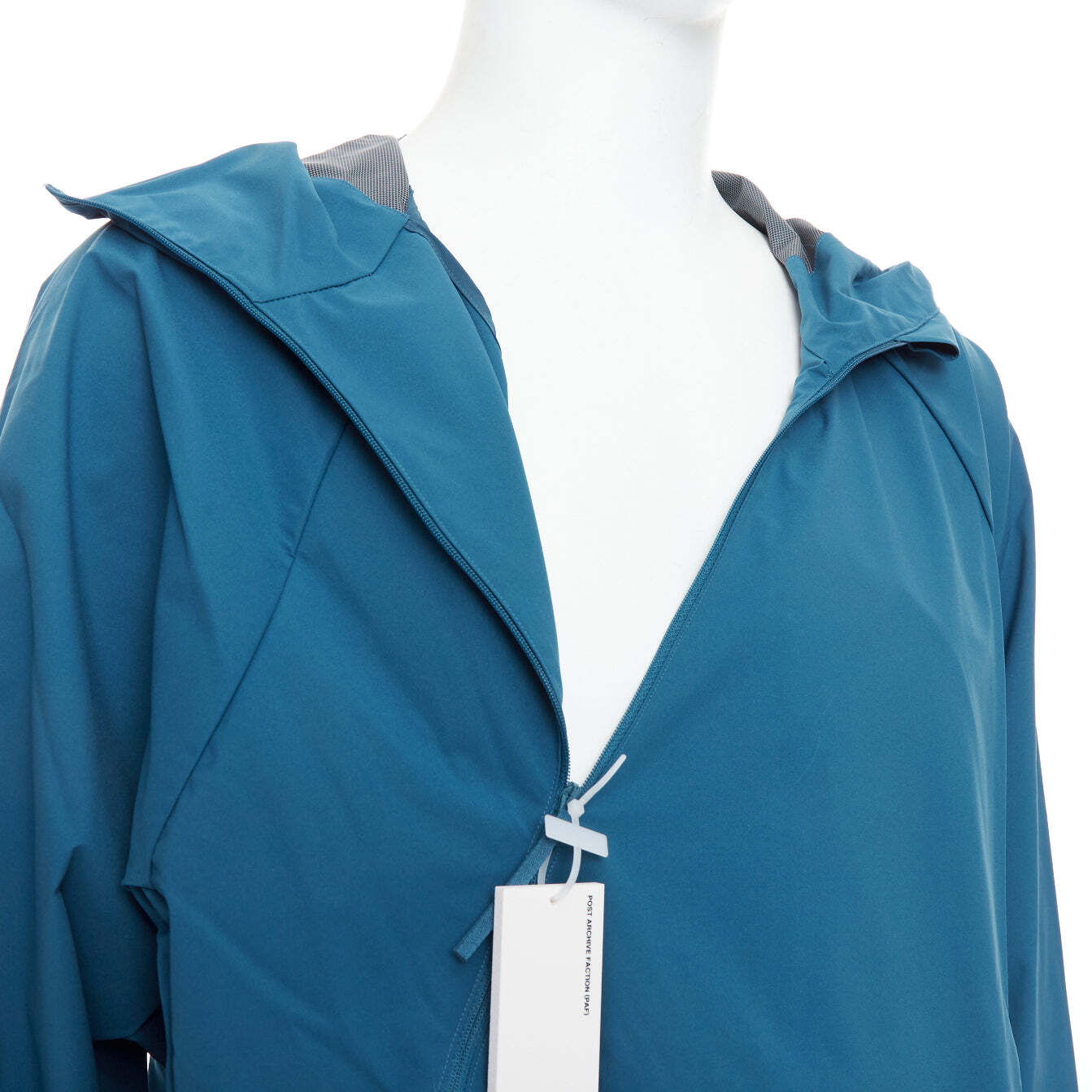 POST ARCHIVE FACTION 6.0 Technical Center teal blue side zip