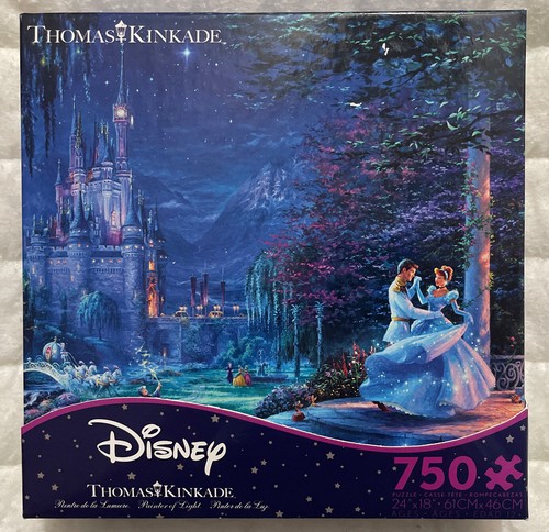 Disney Thomas Kinkade Cinderella Dancing In The Starlight