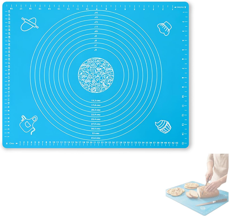 Silicone Baking Mat, Premium Thick & Extra Large Non-Stick Baking Mat for Dough