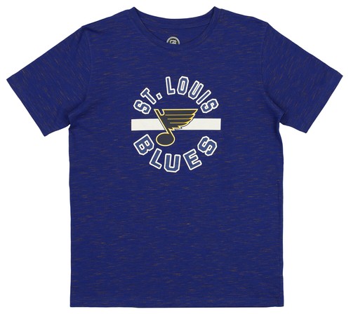 Футболка с круглым графическим логотипом молодежной команды НХЛ для девочек Сент-Луис Блюз
