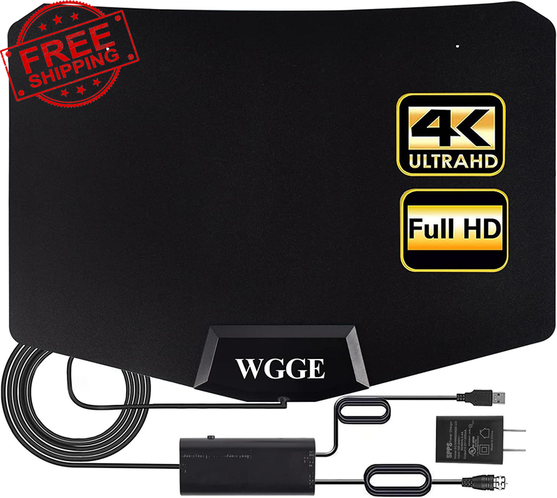 Amplified HD Digital TV Antenna Long Range 250 Miles -Support 4K 1080P Fire