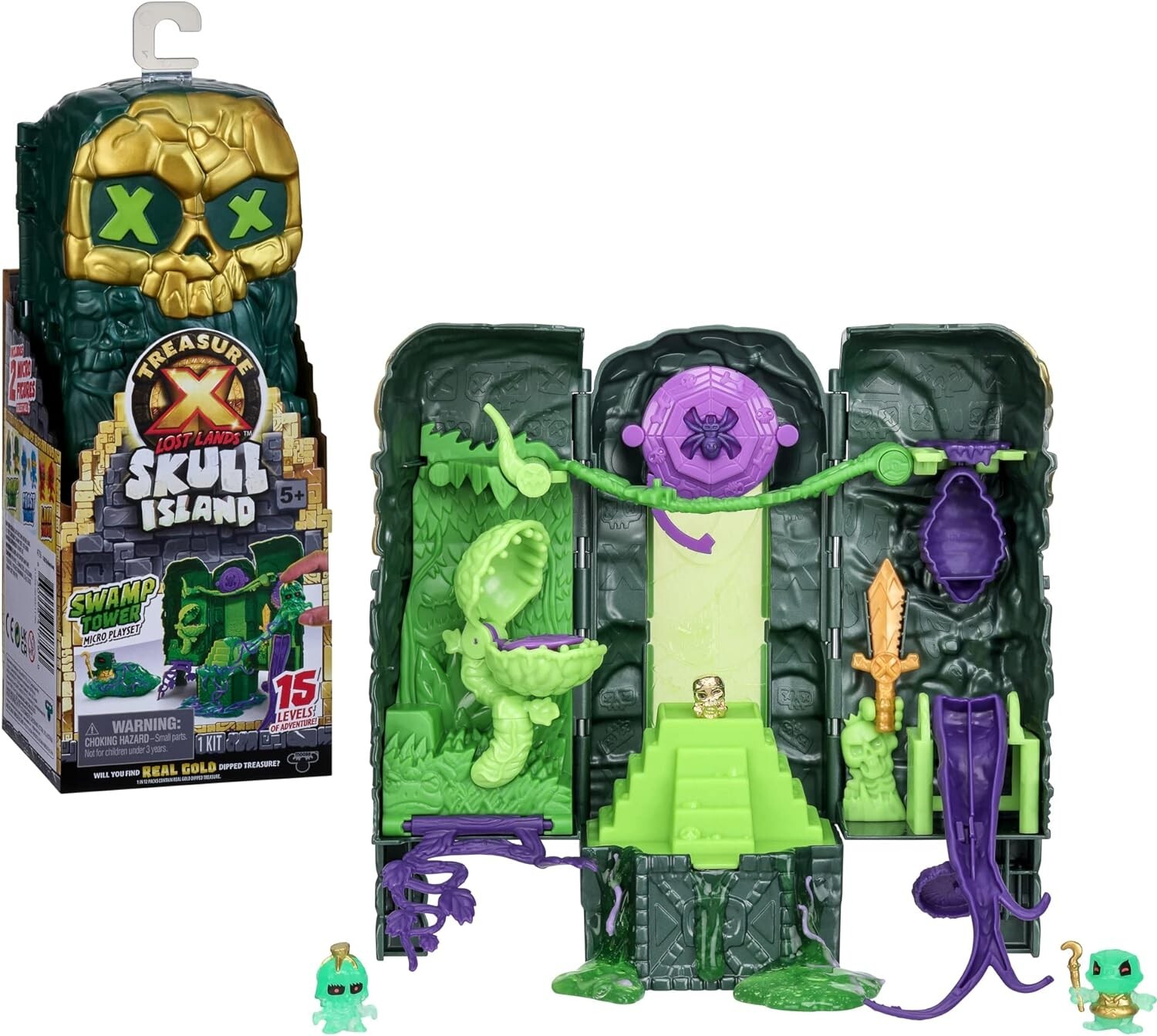 TREASURE X Lost Lands Skull Island Swamp Tower Micro Playset