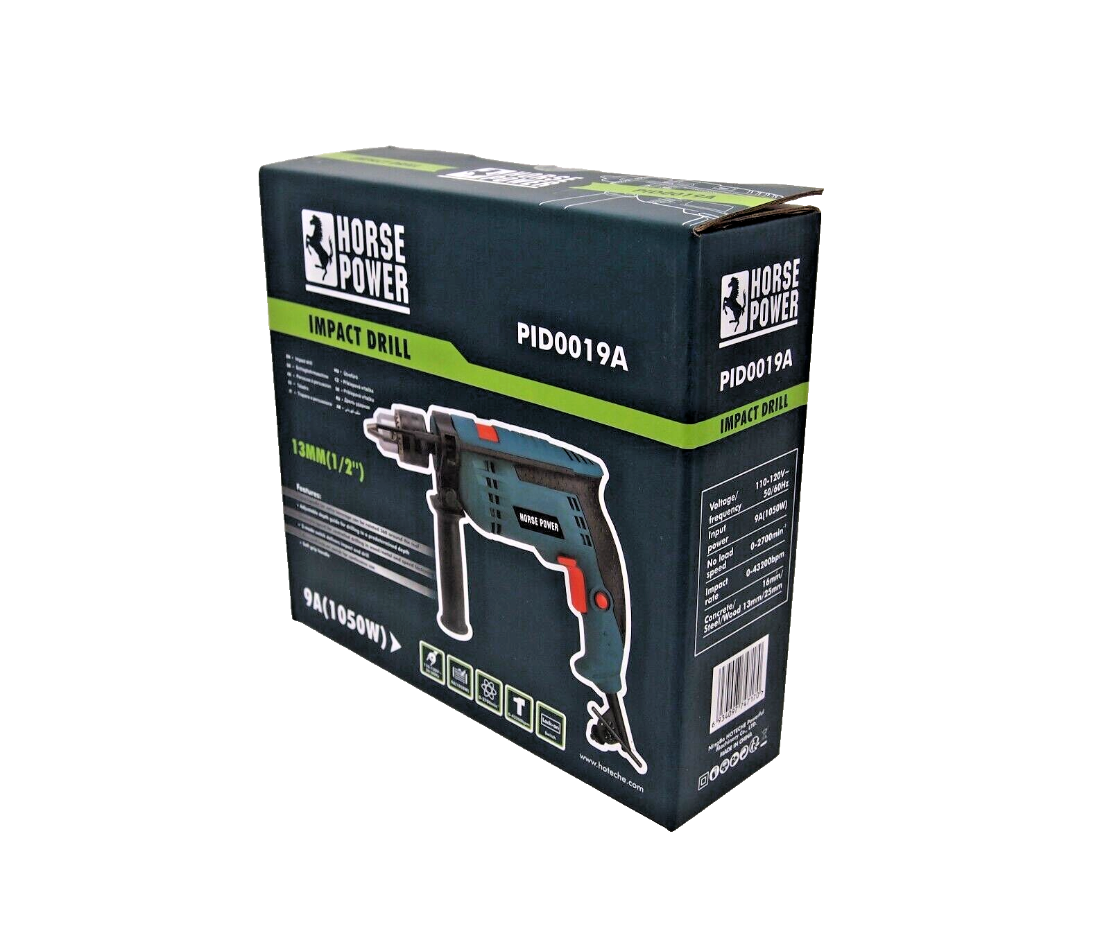 Victeche 1/2" Electric Impact Hammer Drill 9 AMP 1050W Corded PID0019A