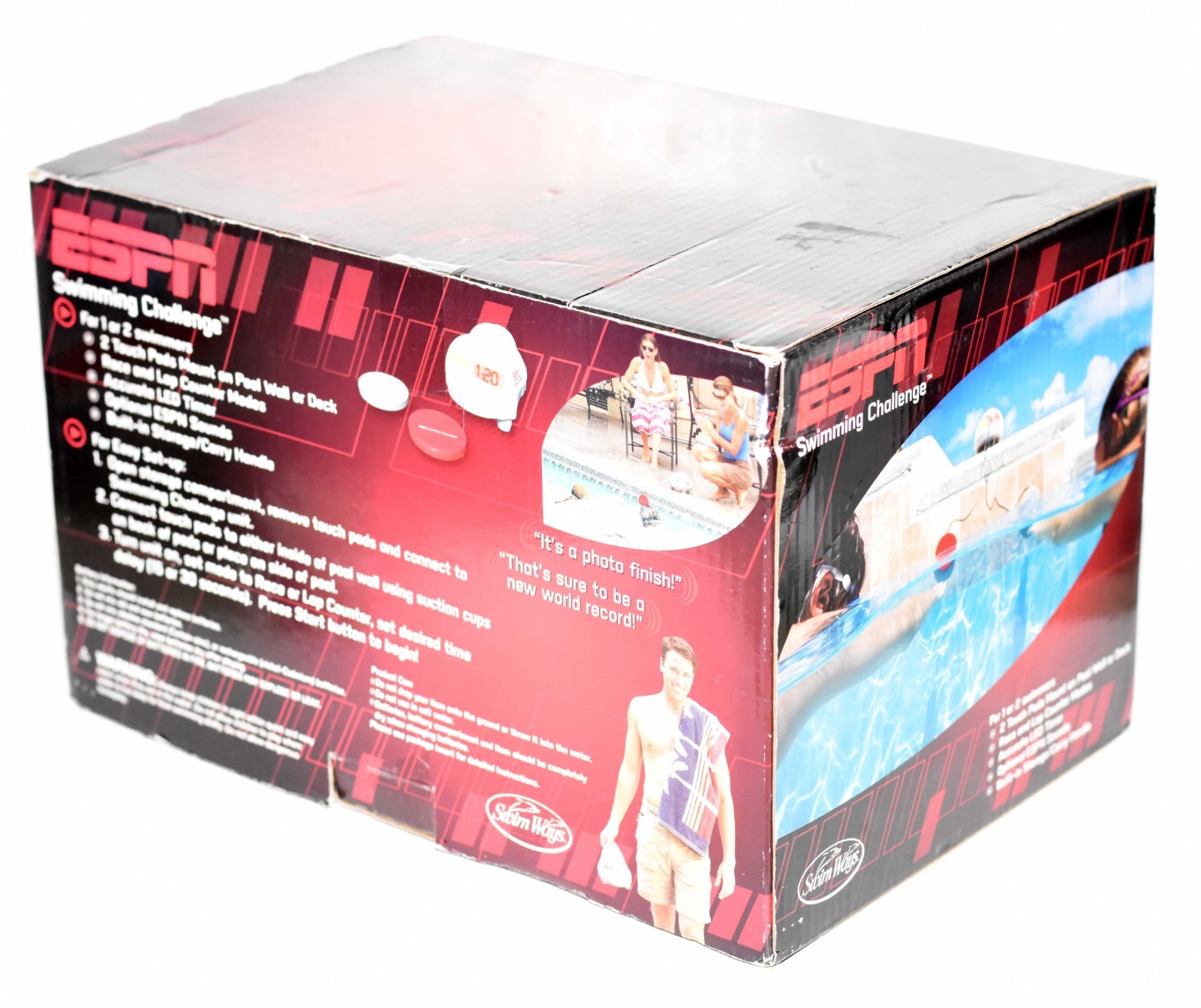 ESPN Swimming Challenge Race Timer for 1 or 2 Swimmers Race / Lap Counter NEW