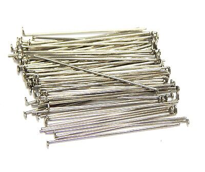 5cm SILBER KETTELSTIFTE NADEL NIETSTIFTE SCHMUCK ZUBEHÖR KOPFSTIFT BEST M184