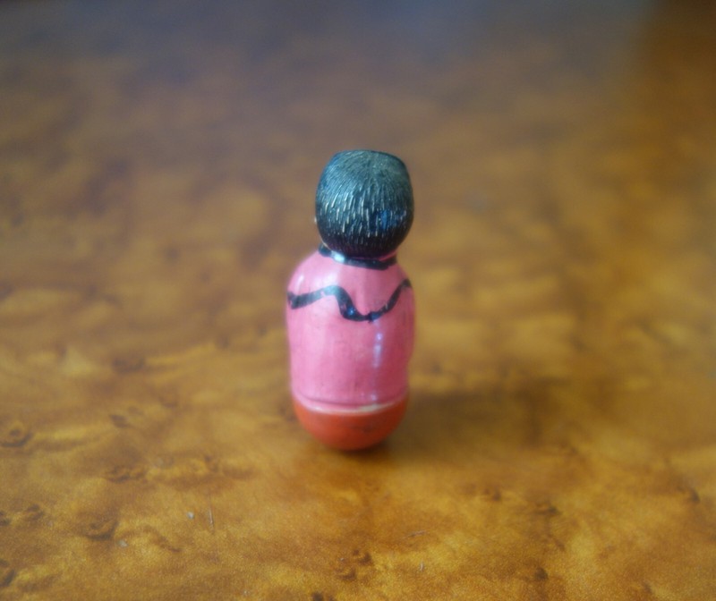 Rare Ancien Jouet CelluloÃ¯D Culbuto Poussah Chinois Fond Bureau D'Ã©Tude Convert