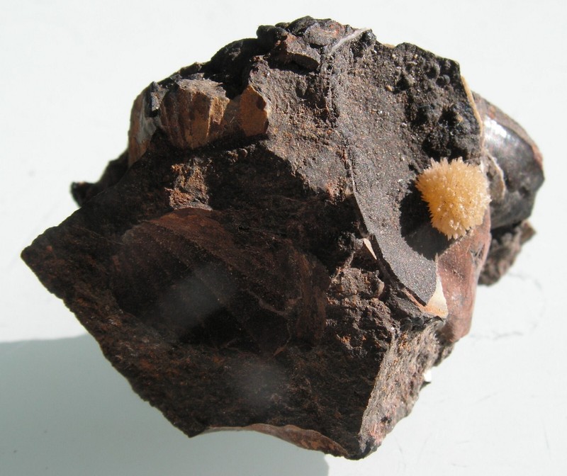 Gw - Rhodocrosite, Baryte, Goethite - Kerch, Peninsule De Crimee