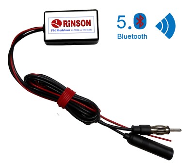 Hard Wired FM  Modulator Wired with BLUETOOTH Music for Old Car Radio