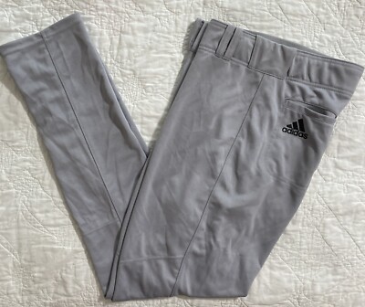 Adidas Men's Diamond King Elite Open Hem Pro Baseball Pant, Large, Gray